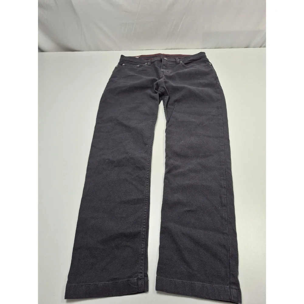 American Giant Straight Jeans Mens 32x30 Gray Dark Wash Regular Fit Denim USA